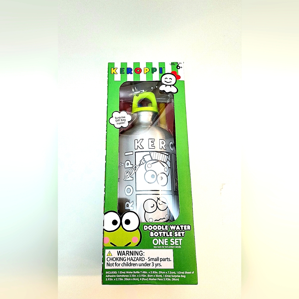 SANRIO Keroppi Doodle Water bottle set